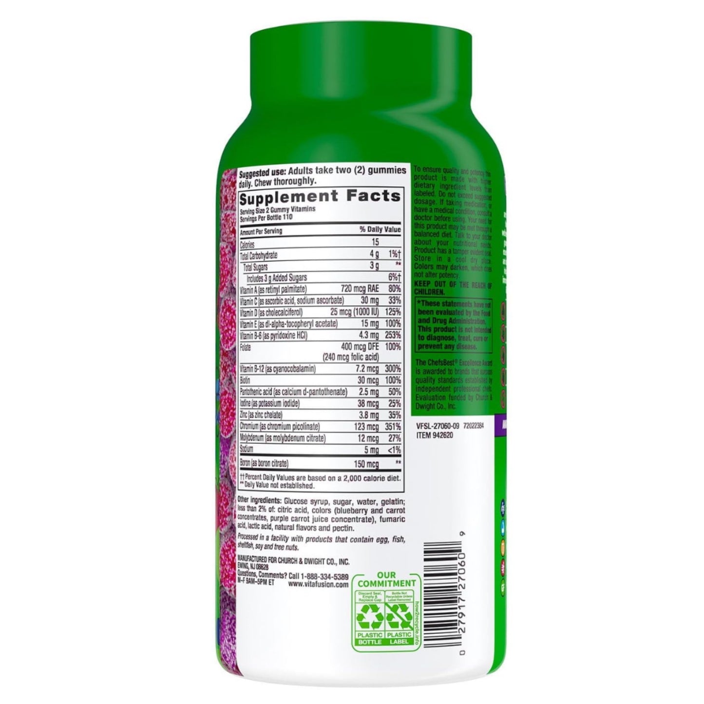 R&C Store Essentials Home Vital Fusion Men's Multivitamin Gummies 220 Count