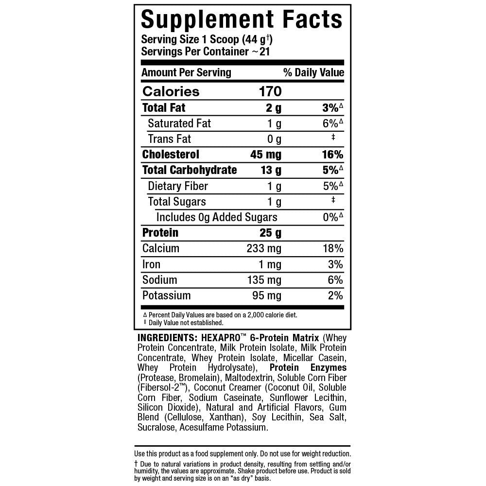 ALLMAX HEXAPRO Protein Powder, 2 lb, 32 Servings