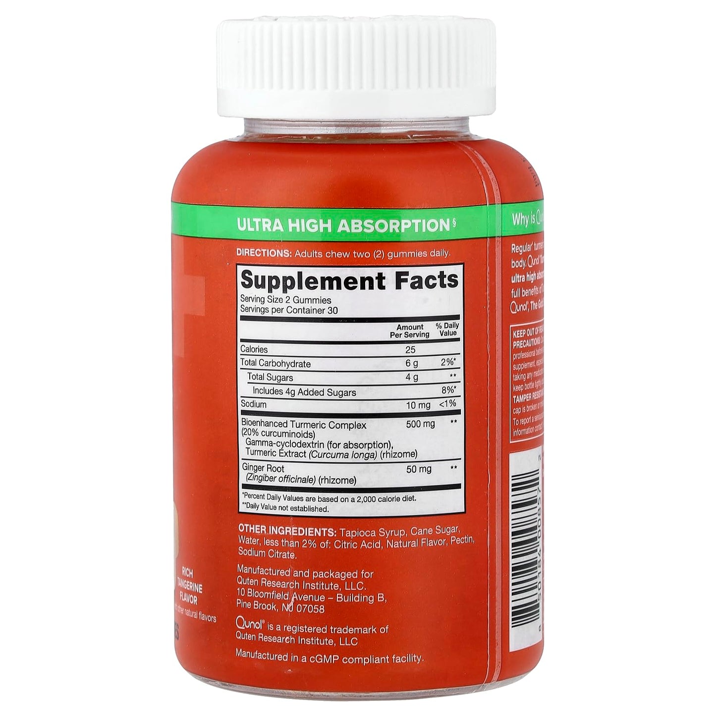 Qunol Turmeric and Ginger Gummies, 60 Count