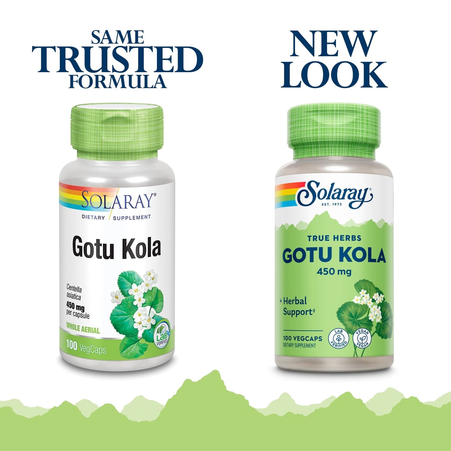Solaray Gotu Kola 450 mg Capsules, 200 VegCaps