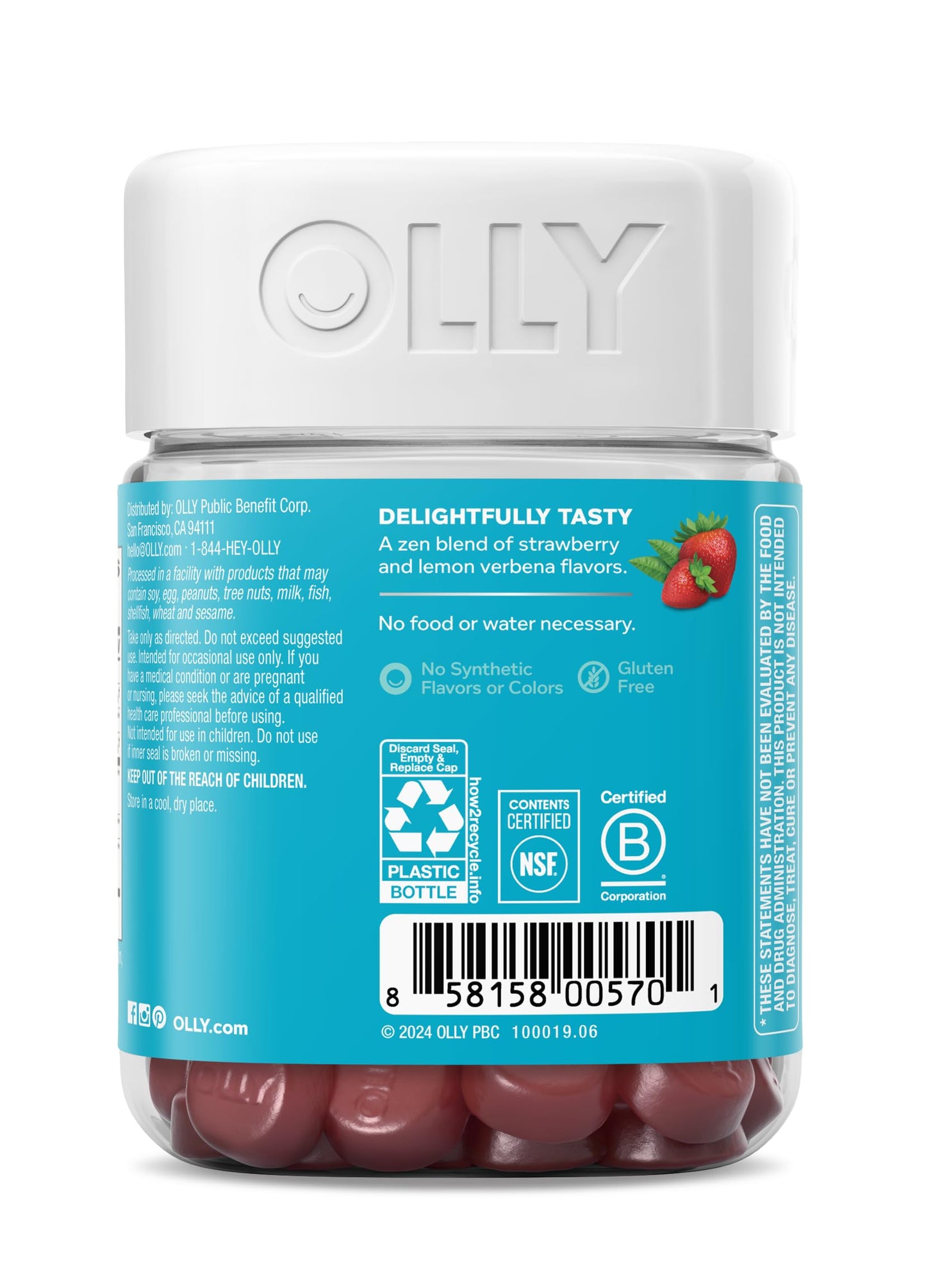 OLLY Goodbye Stress Gummy, 42 Count
