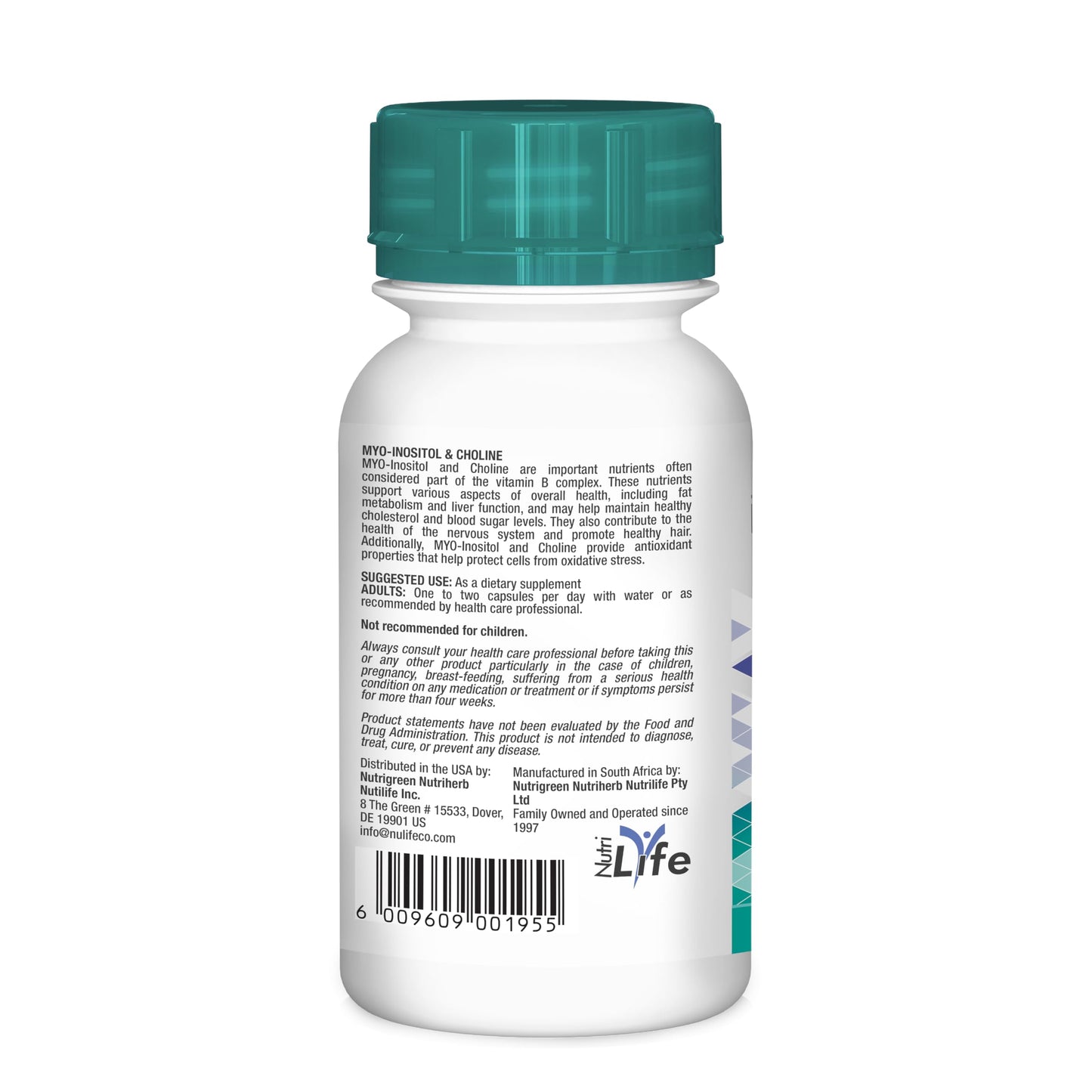 NUTRILYFE MYO Inositol & Choline Capsules, 60 Count