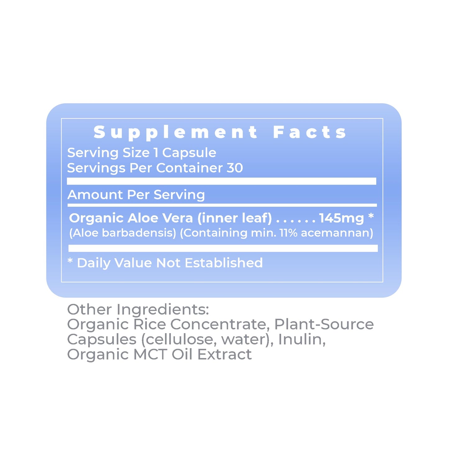 Premier Research Labs Premier Aloe Aloe Vera, 30 Capsules
