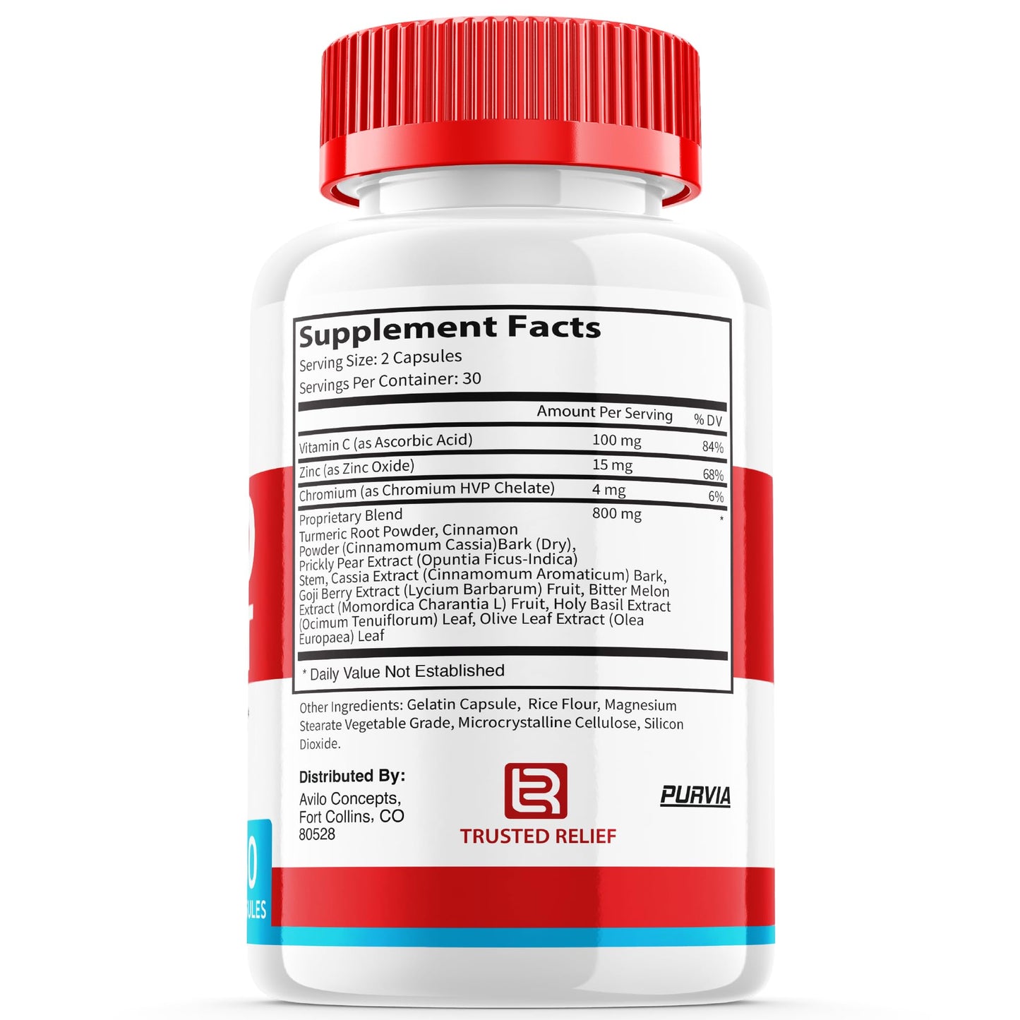 Purvia Trusted Relief Blood Support Capsule 60 Count