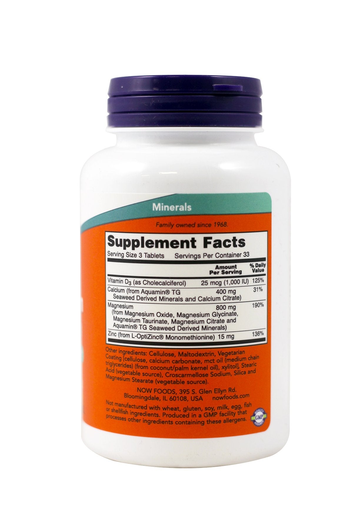 NOW Foods Magnesium & Calcium 2:1 Ratio Tablets, 100 Count