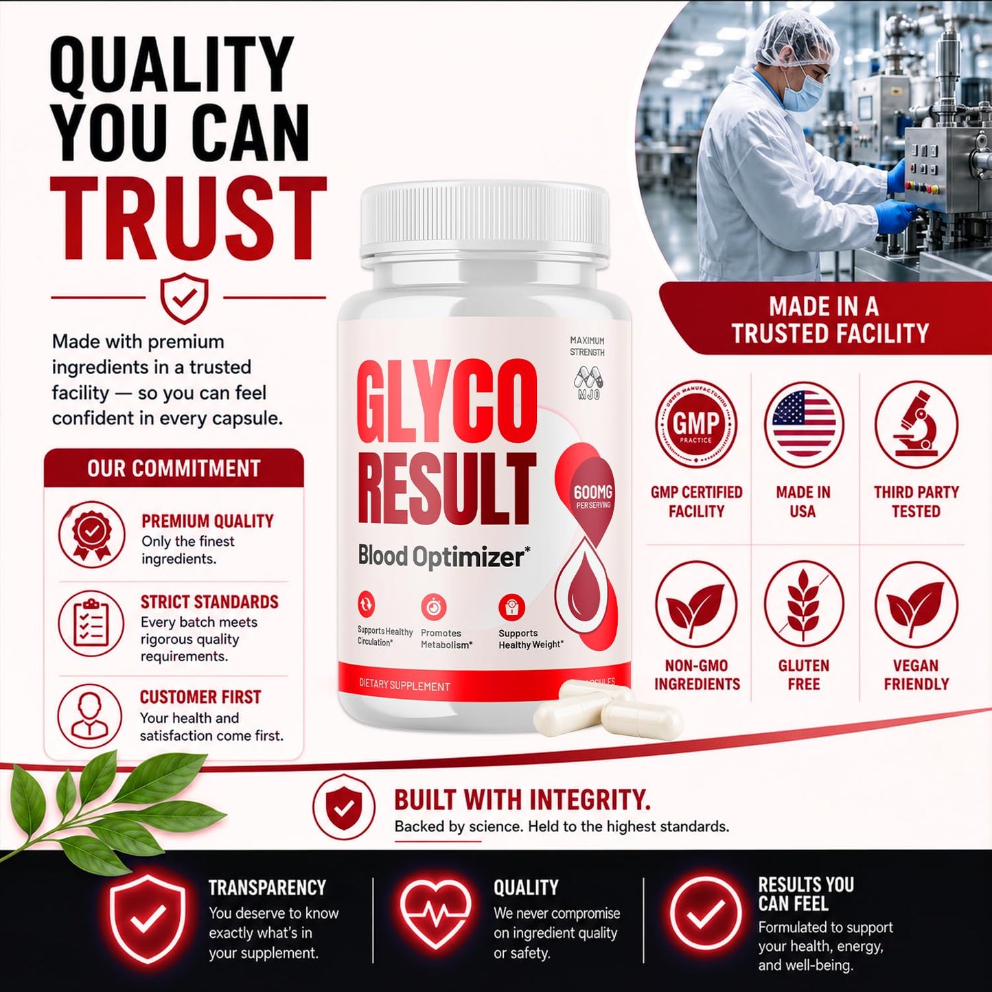 MJO Glyco Result 180 Capsules