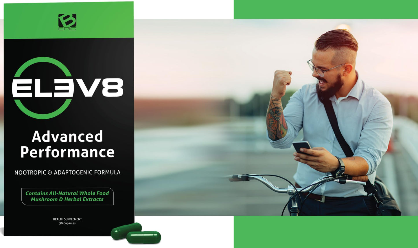 BEpic ELEV8 Advanced Performance Supplement 30 Capsules