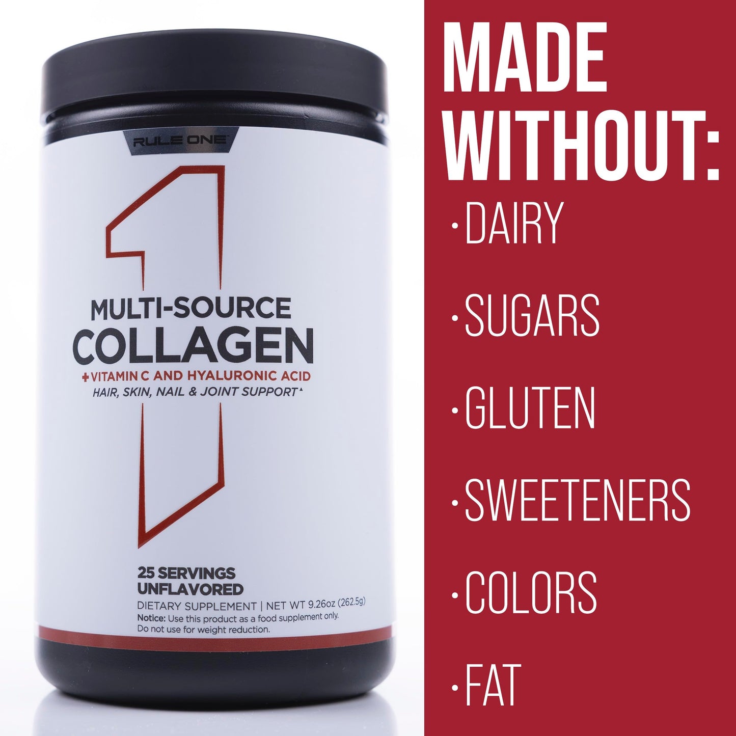 Rule 1 Proteins Multi-Source Collagen Powder 9.26 Ounce