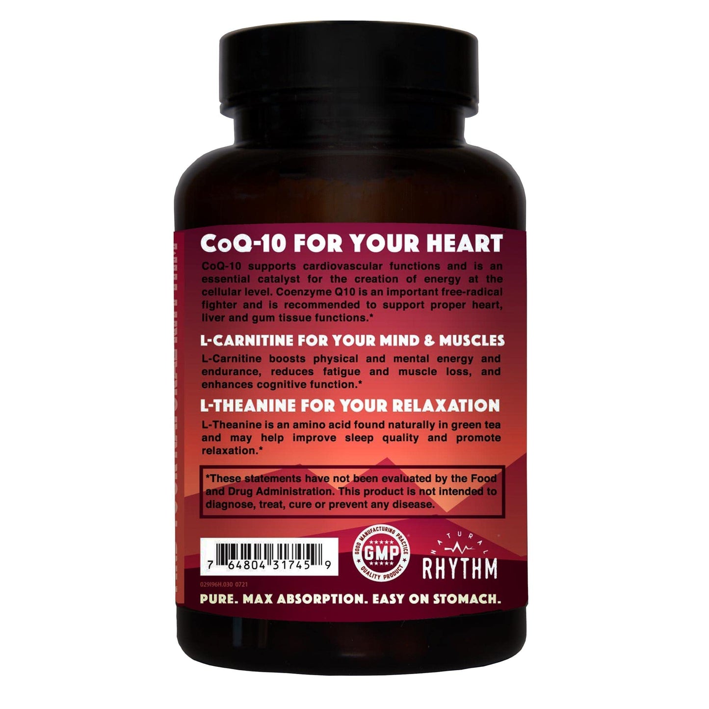 Natural Rhythm Magnesium Taurate + CoQ10-ZEN Bundle Capsules, 2-Pack