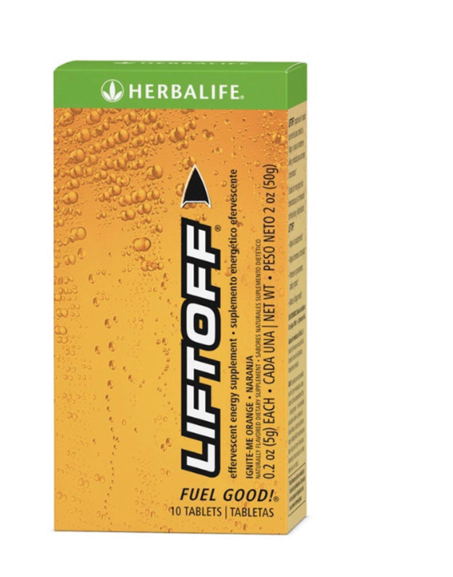 Herbalife Liftoff: Naranja 10 Tablets, 2 Pack