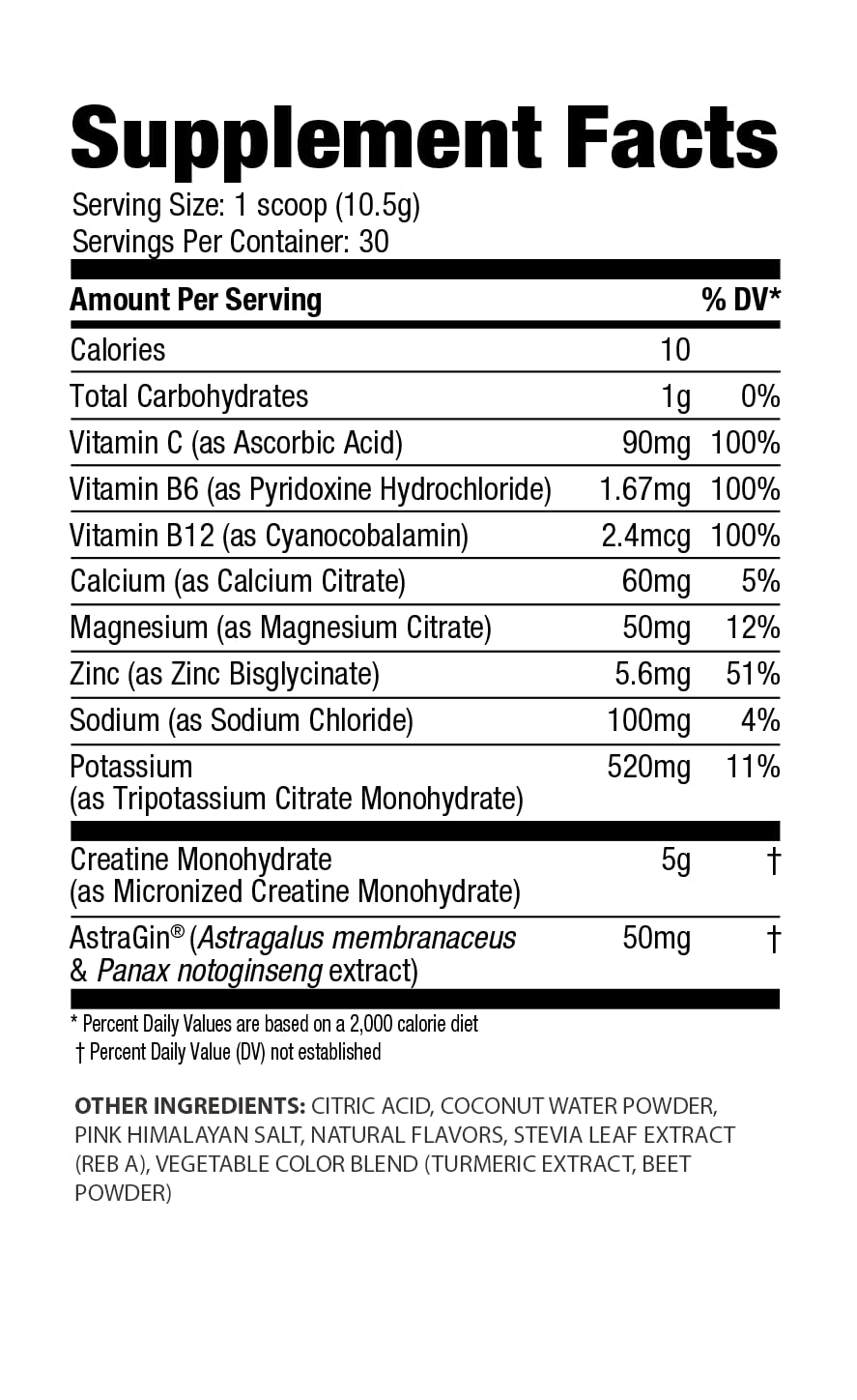 FACTOR FORM Micronized Creatine Powder + Electrolytes – Creatine Monohydrate Supplement for Women & Men for Strength, Recovery, and Focus (Peach Mango) Powder 8.1 oz