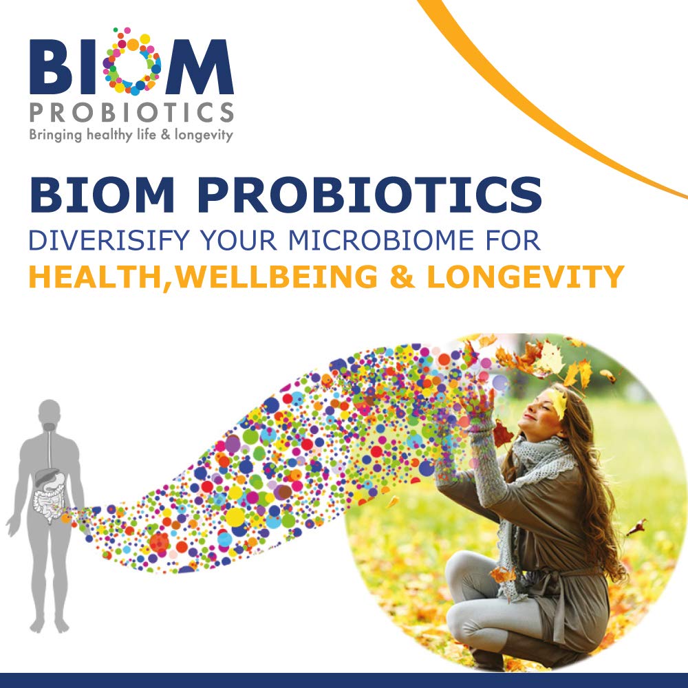 Biom Probiotics Complete Feminine Balance Women's Daily Probiotics + Prebiotics with Organic Cranberry & Pomegranate with Lactobacillus crispatus, Gluten & Dairy-Free, 30 Capsules
