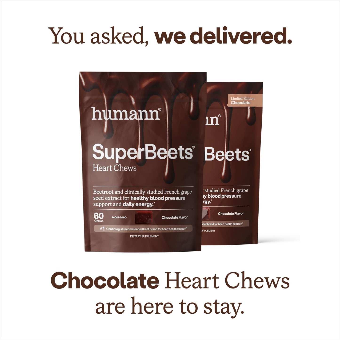HumanN SuperBeets Heart Chews Chew 60 Count