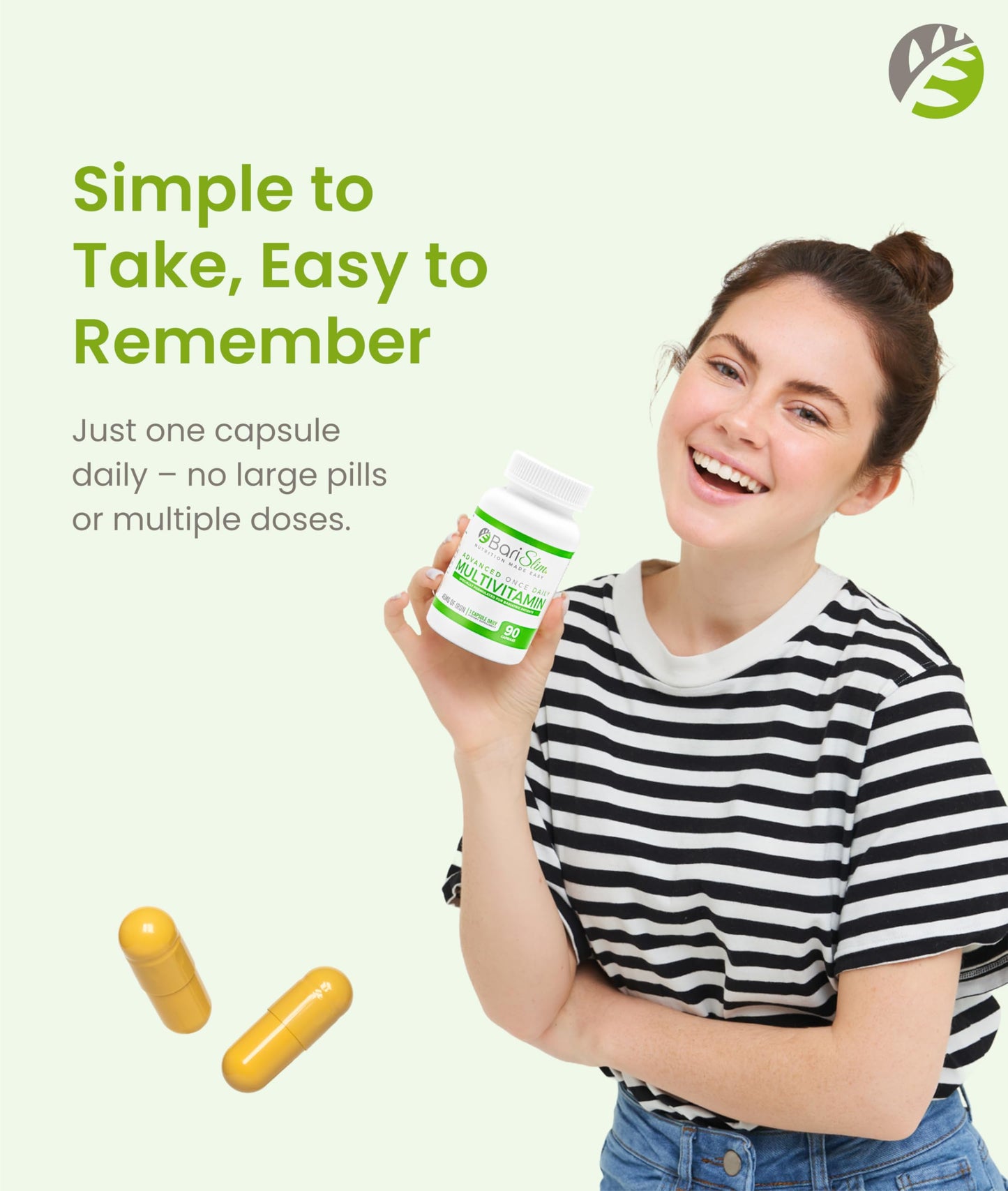 BariSlim Advanced Once Daily Bariatric Multivitamin Capsule 90 Count