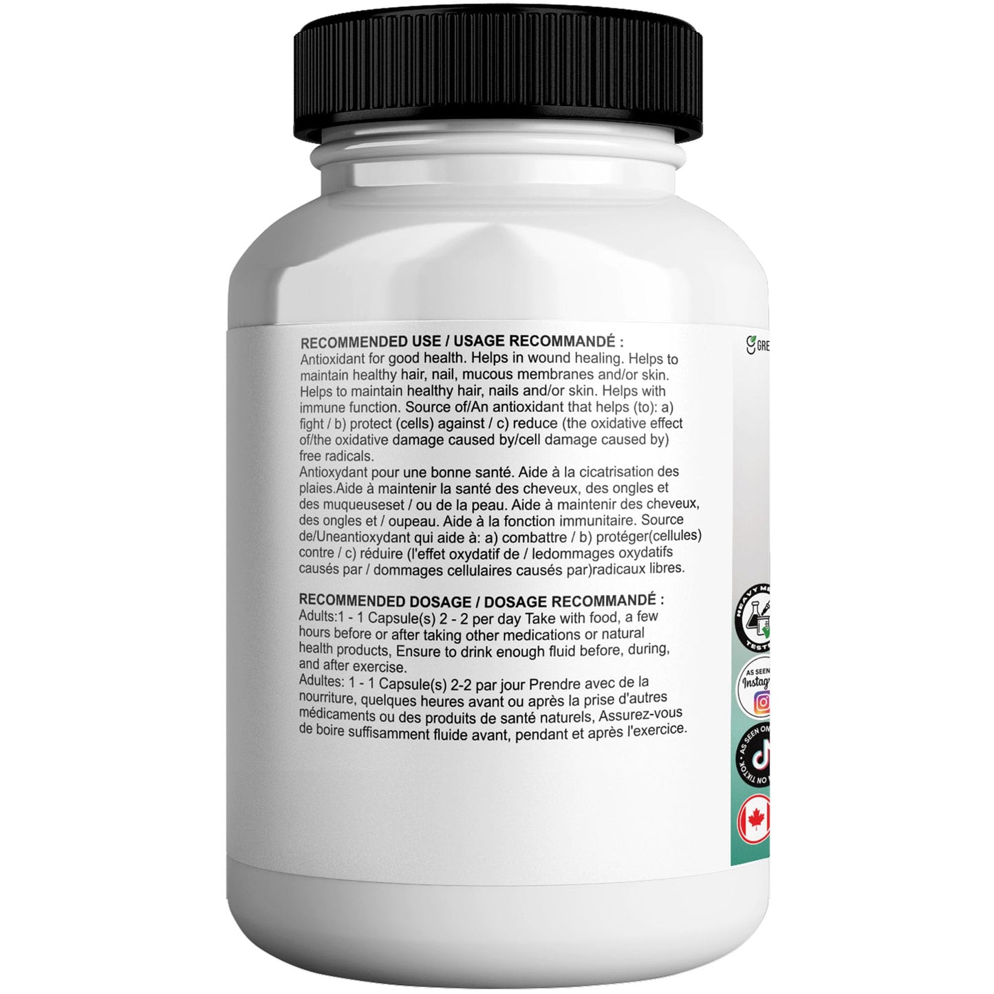 GREENVIFY Max for Hair, Biotin and Vitamin Advanced Hair Growth Formula, 60 Capsules