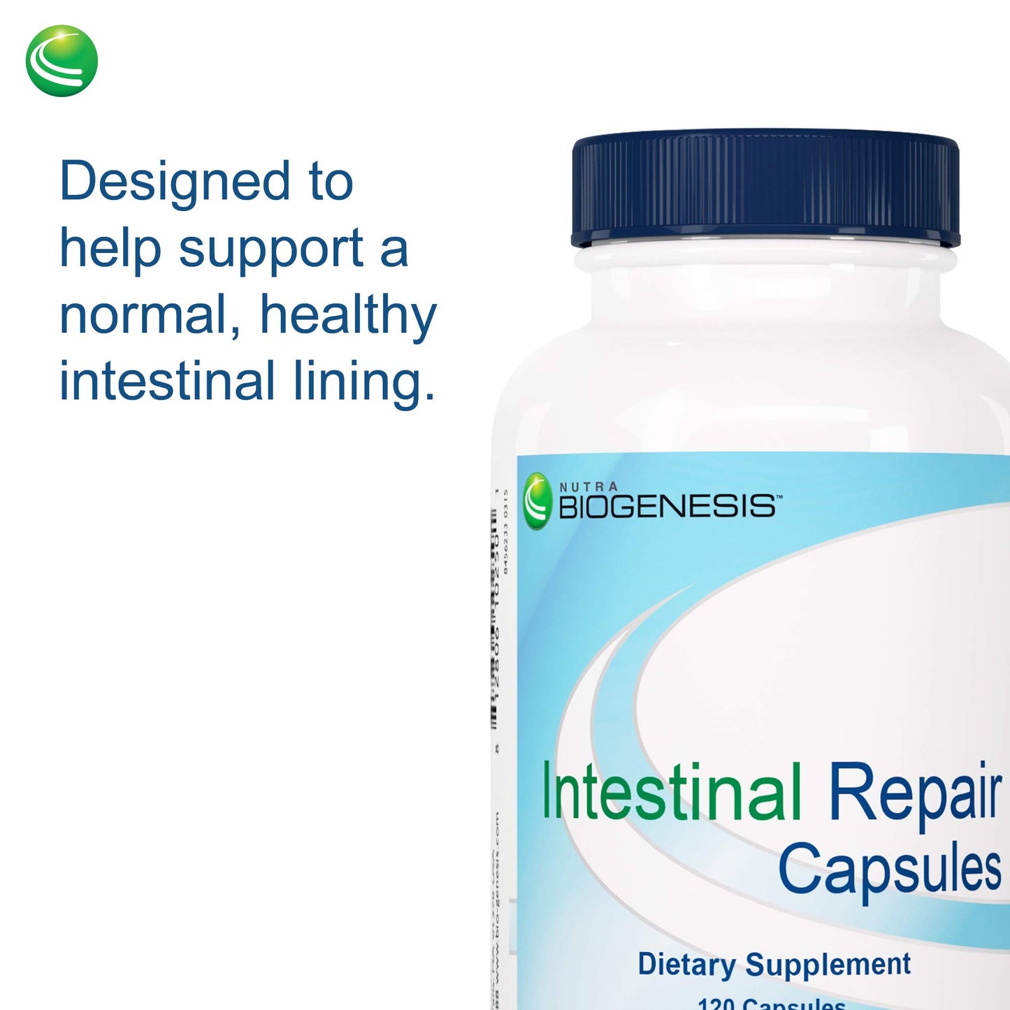 Nutra BioGenesis Intestinal Repair Capsules, 120 Capsules