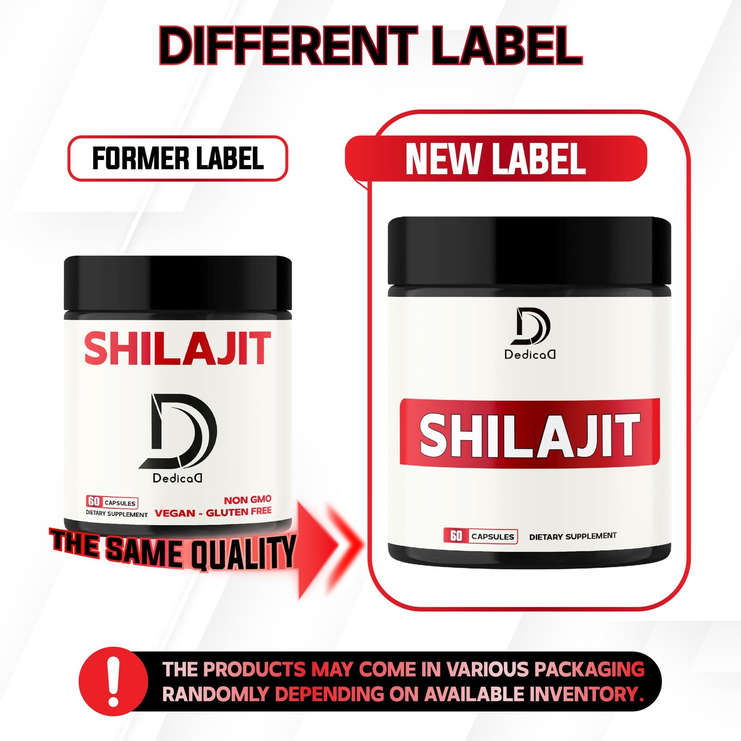 DEDICAD Shilajit 1000mg Pure Himalayan Organic Capsules, 60 Count