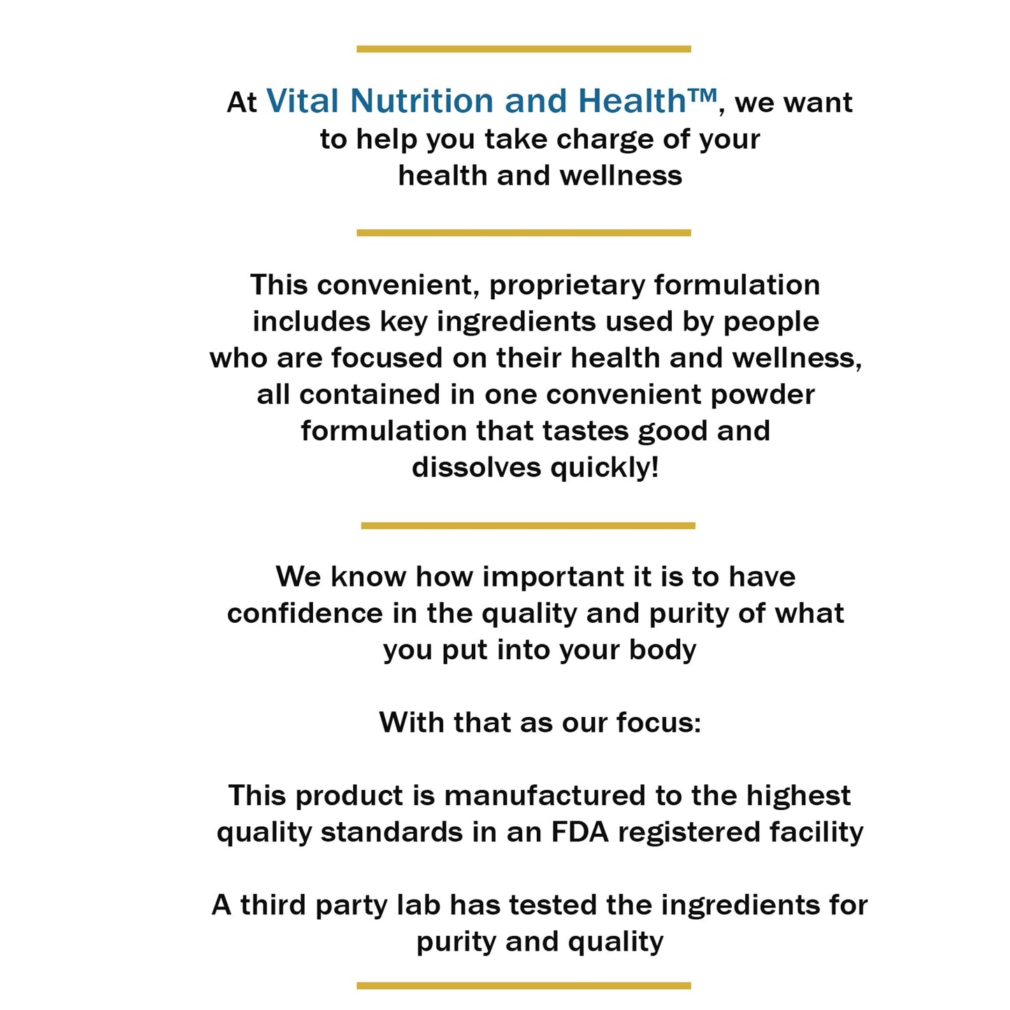 Vital Nutrition and Health All-in-One Powder: Protein, Collagen, Creatine, Resveratrol, Spermidine, Hyaluronic Acid, CoQ10 + Key Vitamins, 41 Servings