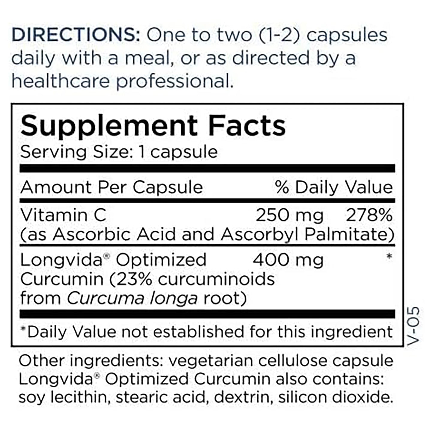 Metabolic Maintenance Curcumin + C Longvida - 400 mg High Absorption Curcumin Supplement - Turmeric Extract with Vitamin C - Antioxidant & Joint Support - Gluten-Free, 60 Capsules