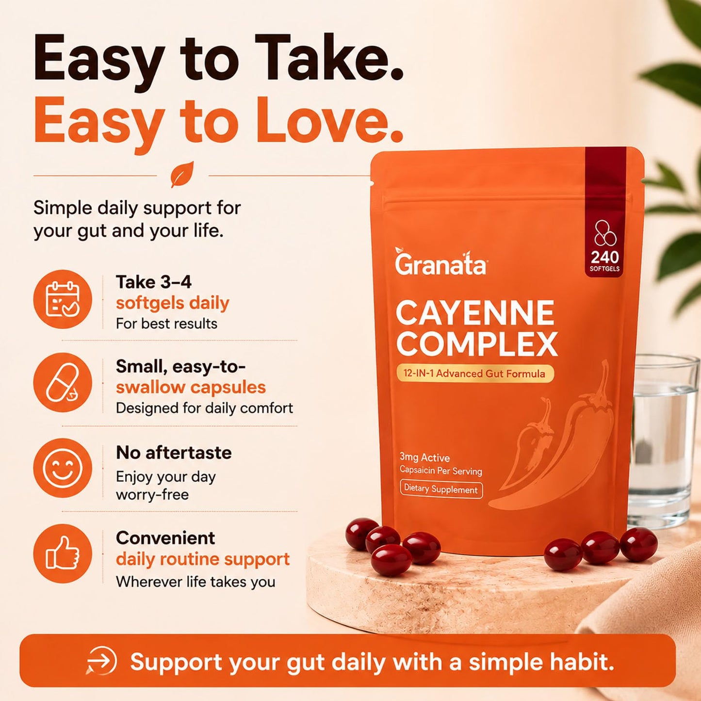 LumiLight Granata Cayenne Pepper Softgels 240 Count