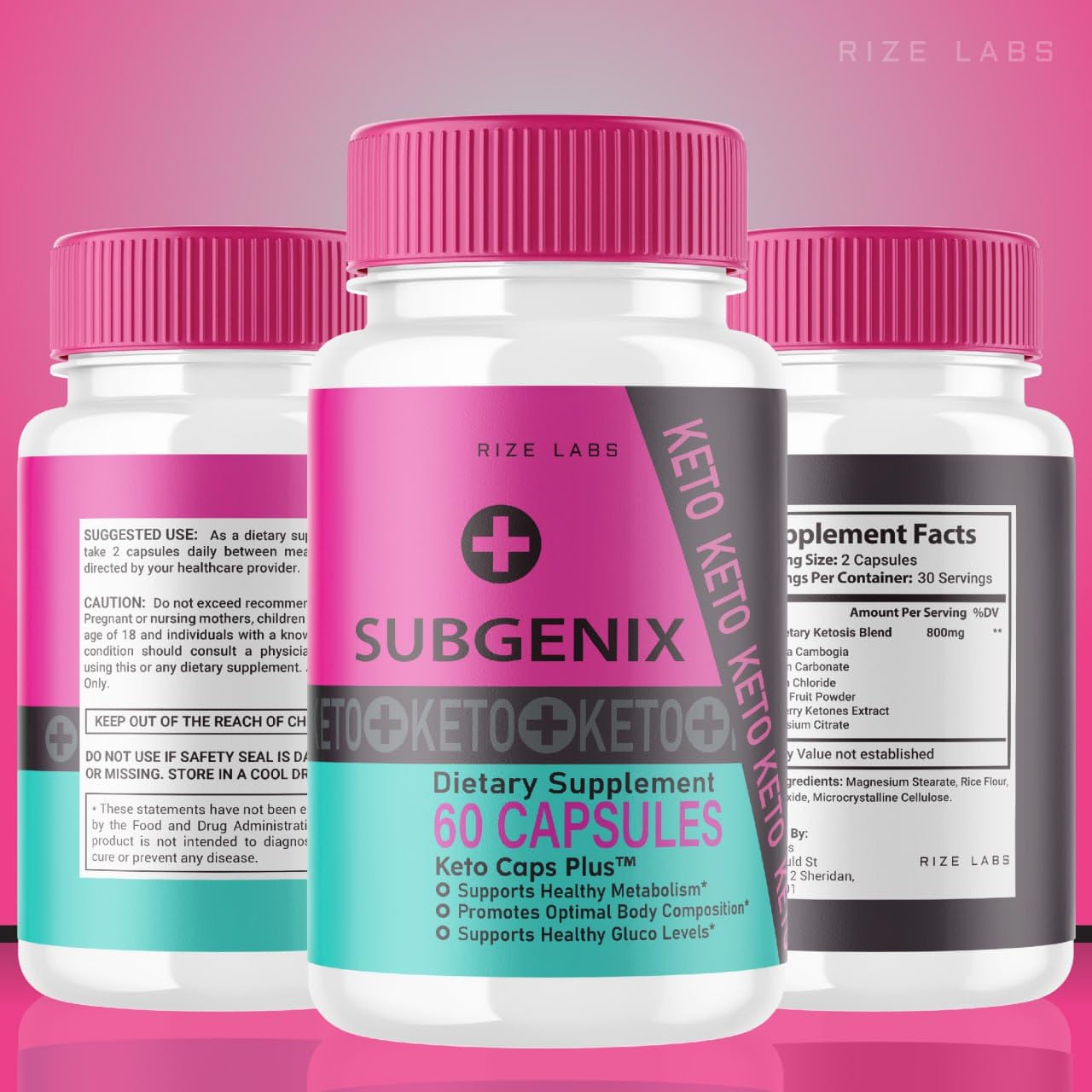 Rize Labs Subgenix Capsules, 120 Capsules