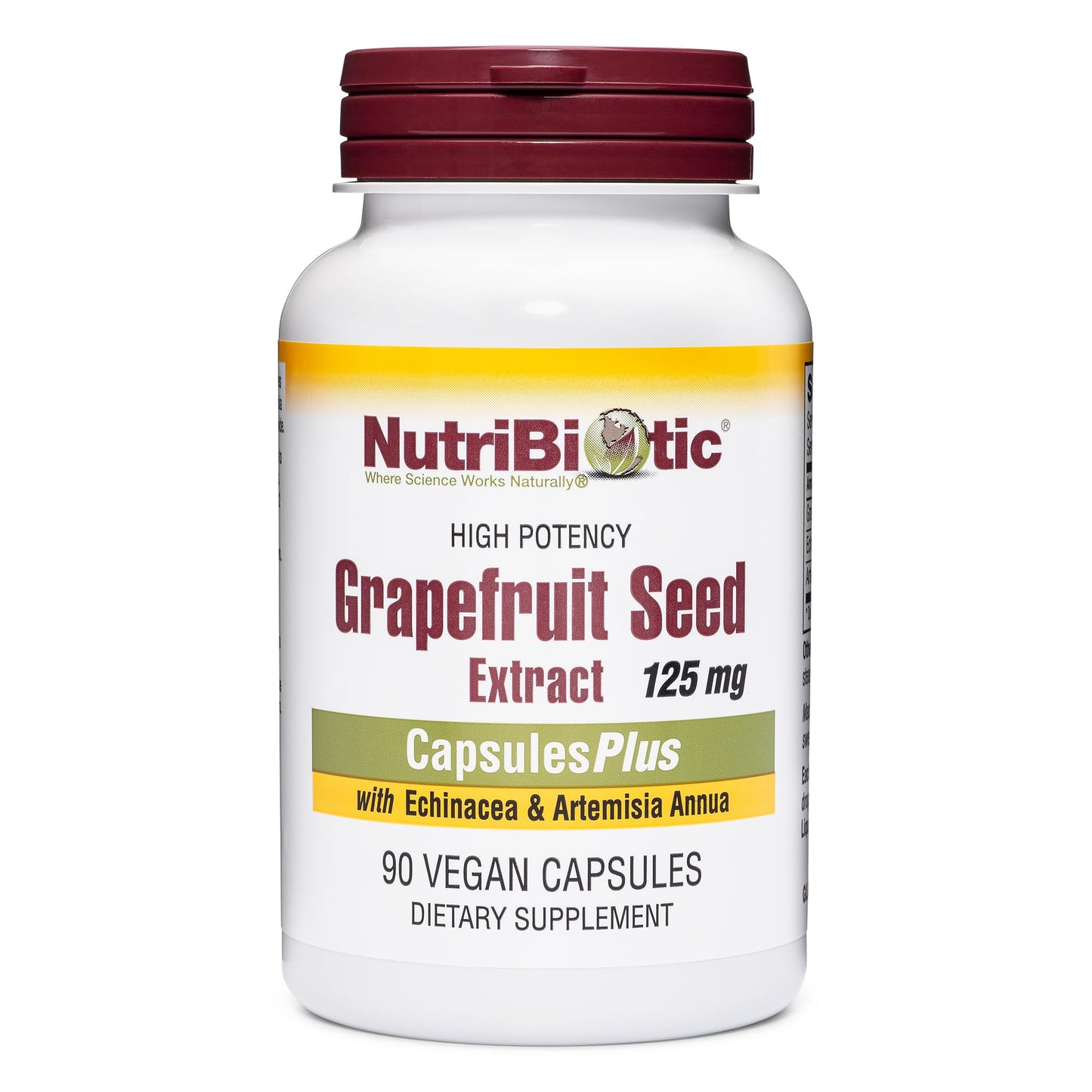 NutriBiotic Grapefruit Seed Extract Capsules, 90 Count