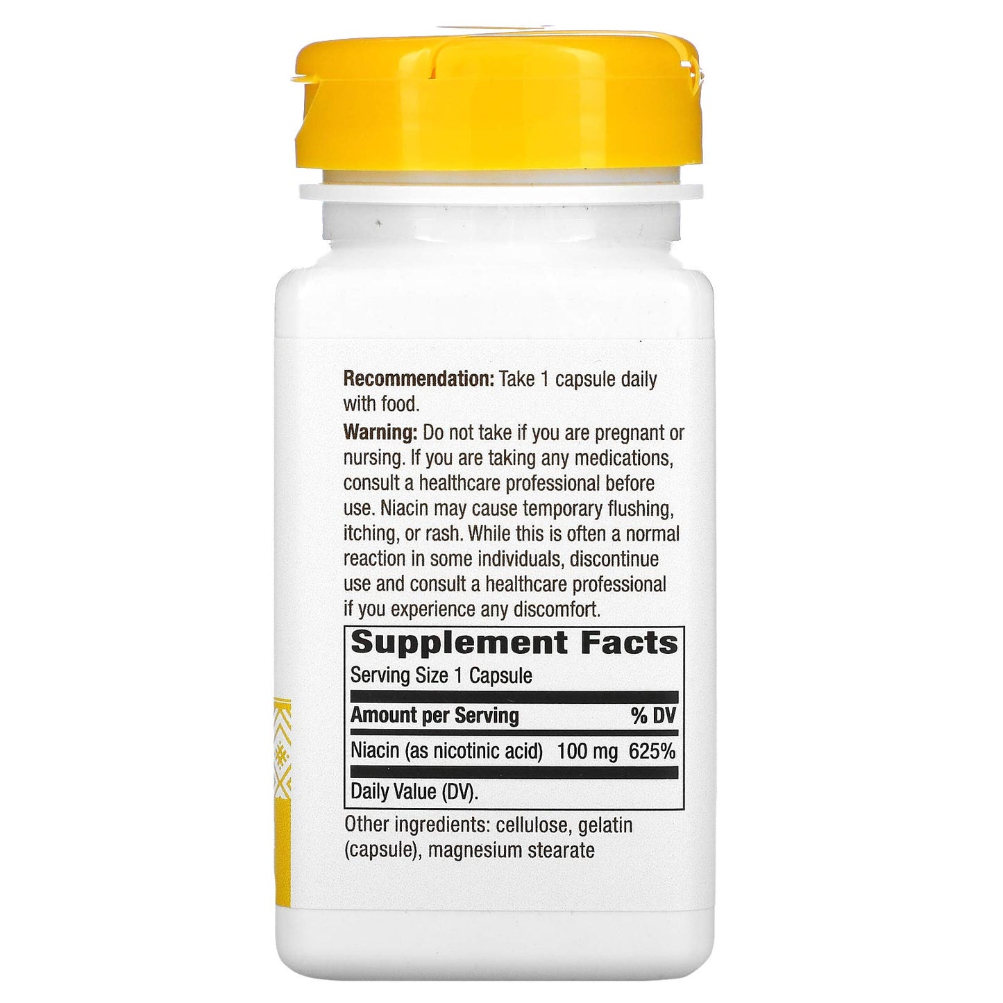 Nature's Way Niacin 100mg Capsule 100 Count
