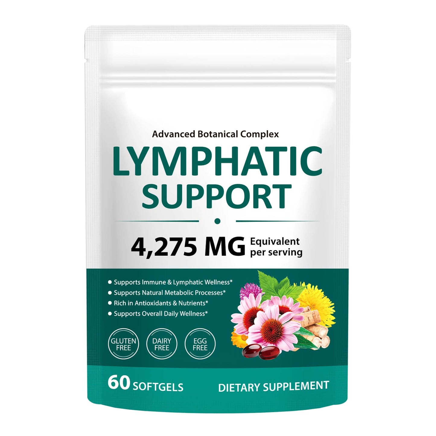 O.SECERT Lymphatic Support Supplement 240 Softgels