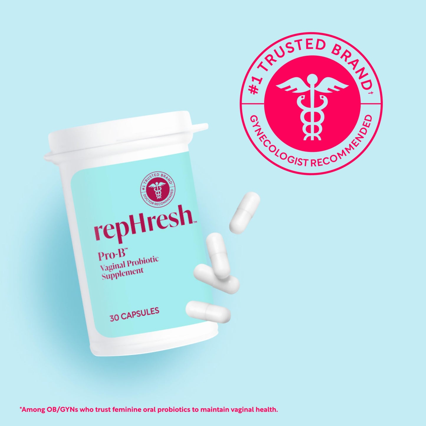 Rephresh RepHresh Pro-B Vaginal Probiotic Supplement Capsules 30 Count