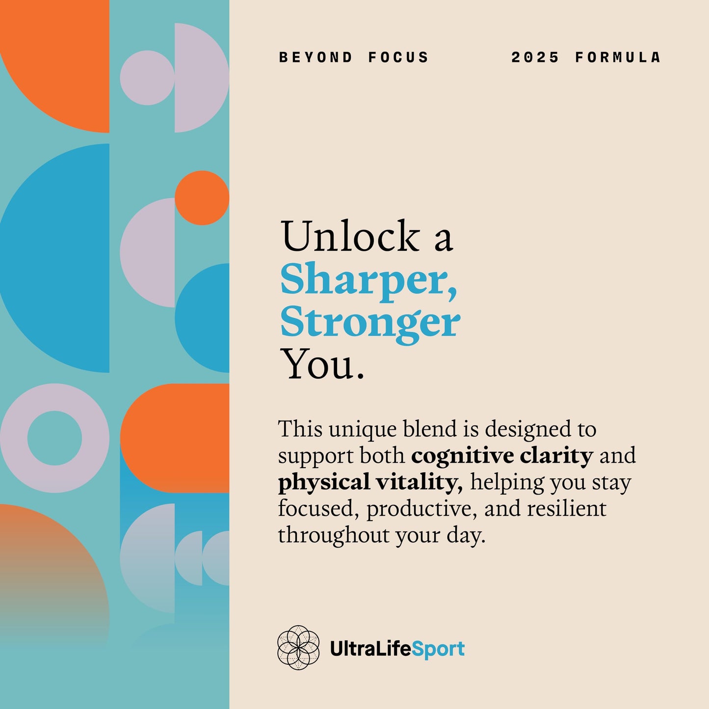 Ultra Life Sport Beyond Focus Organic Mushroom Supplement Capsule 30