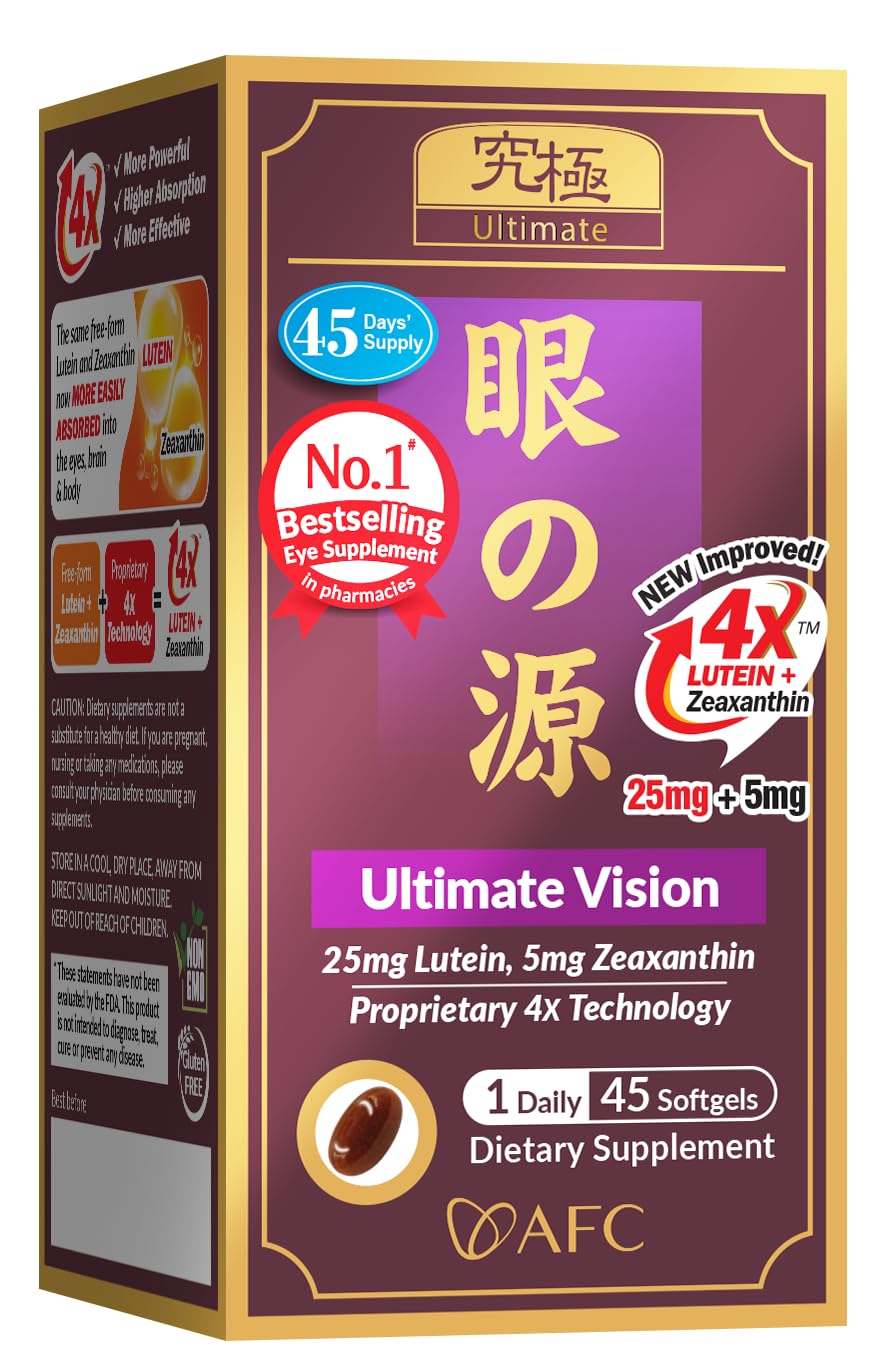 AFC Ultimate Vision Lutein Zeaxanthin - Dry Eye & Macular Softgels 45