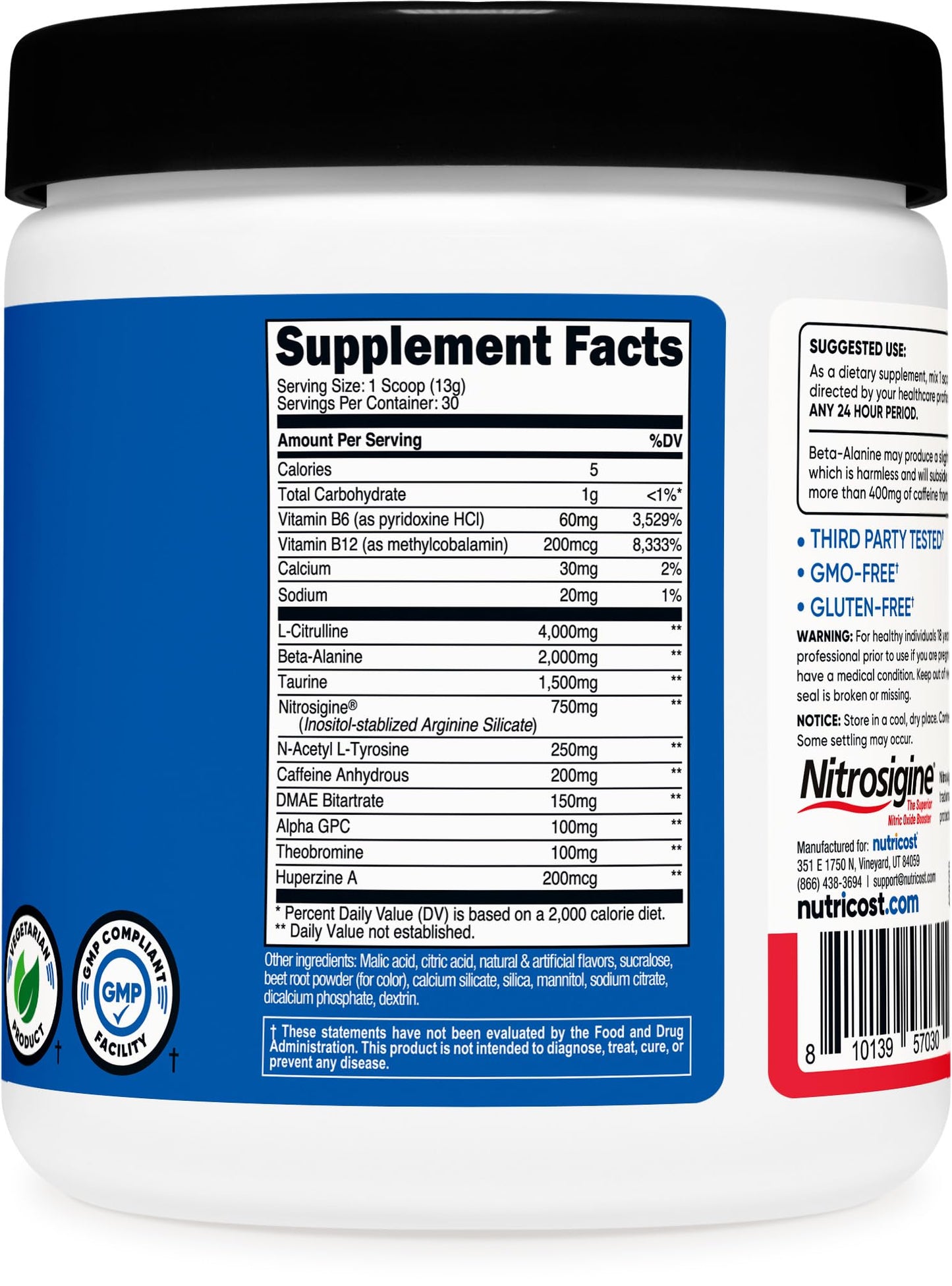 Nutricost Pre-Workout Complex Powder 13