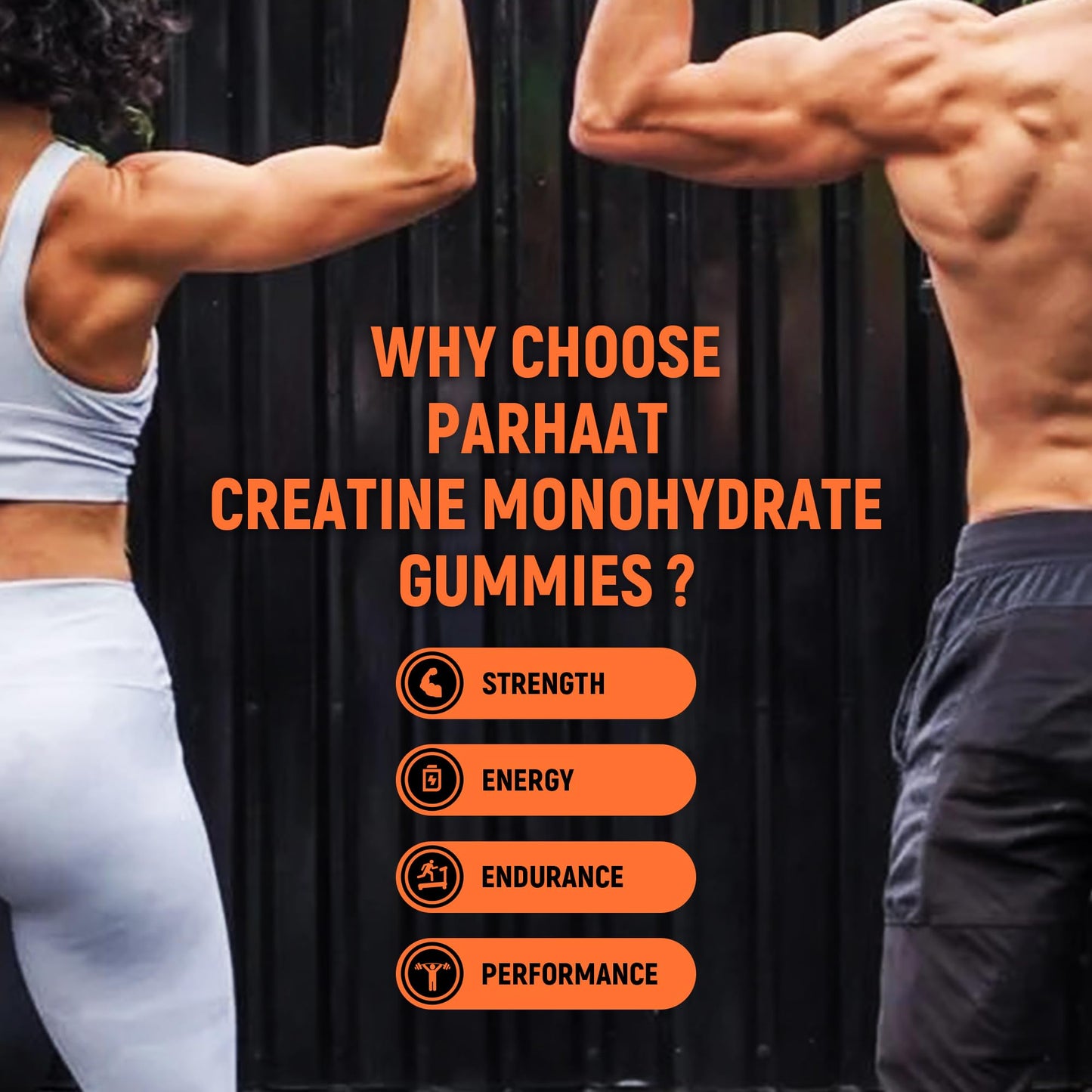 Parhaat Creatine Monohydrate Gummies 90 Count