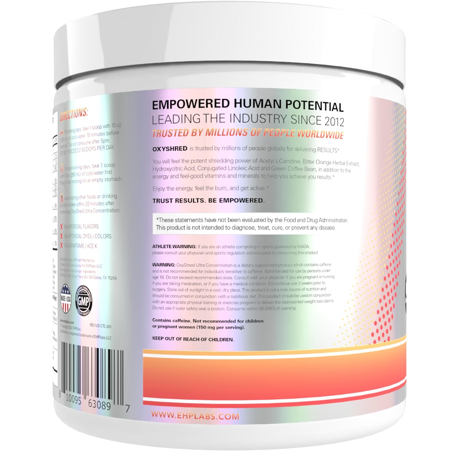 EHP Labs OxyShred Pre Workout Powder 10.6 Ounce