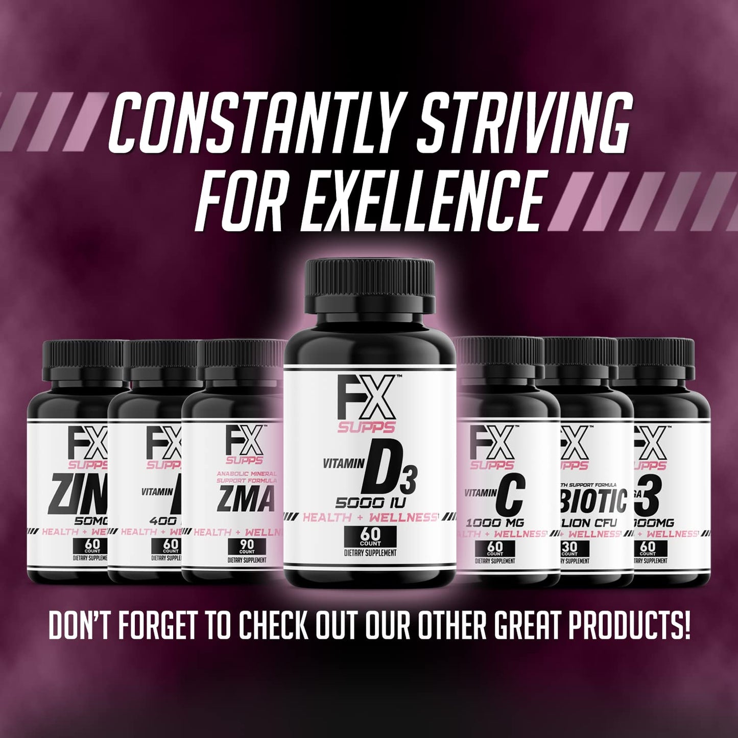 FXSUPPS Vitamin D3 5000 IU Softgels 60 Softgels