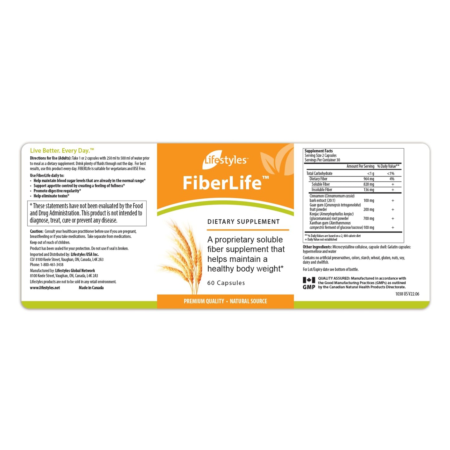 Intra FiberLife Supplement Capsule, 1 Capsule