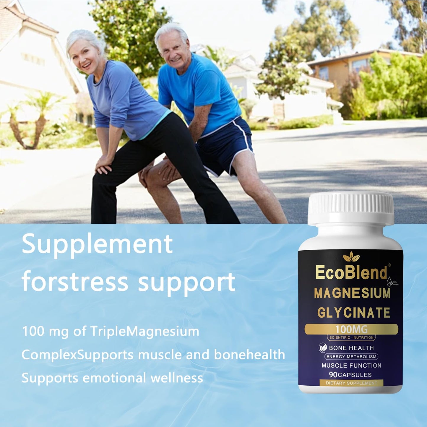 EcoBlend Magnesium Glycinate Capsule, 90 Count