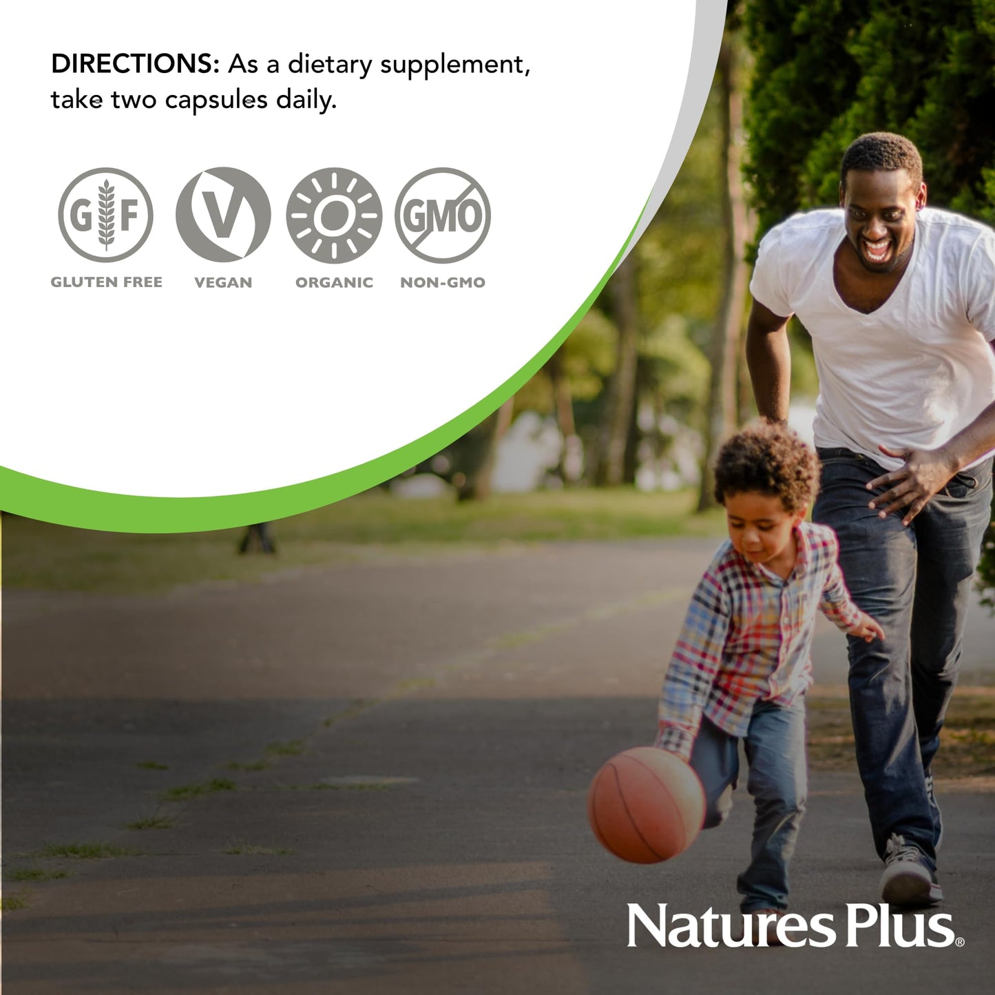 NaturesPlus Source of Life Garden Vitamin D3 Capsules, 60 Count