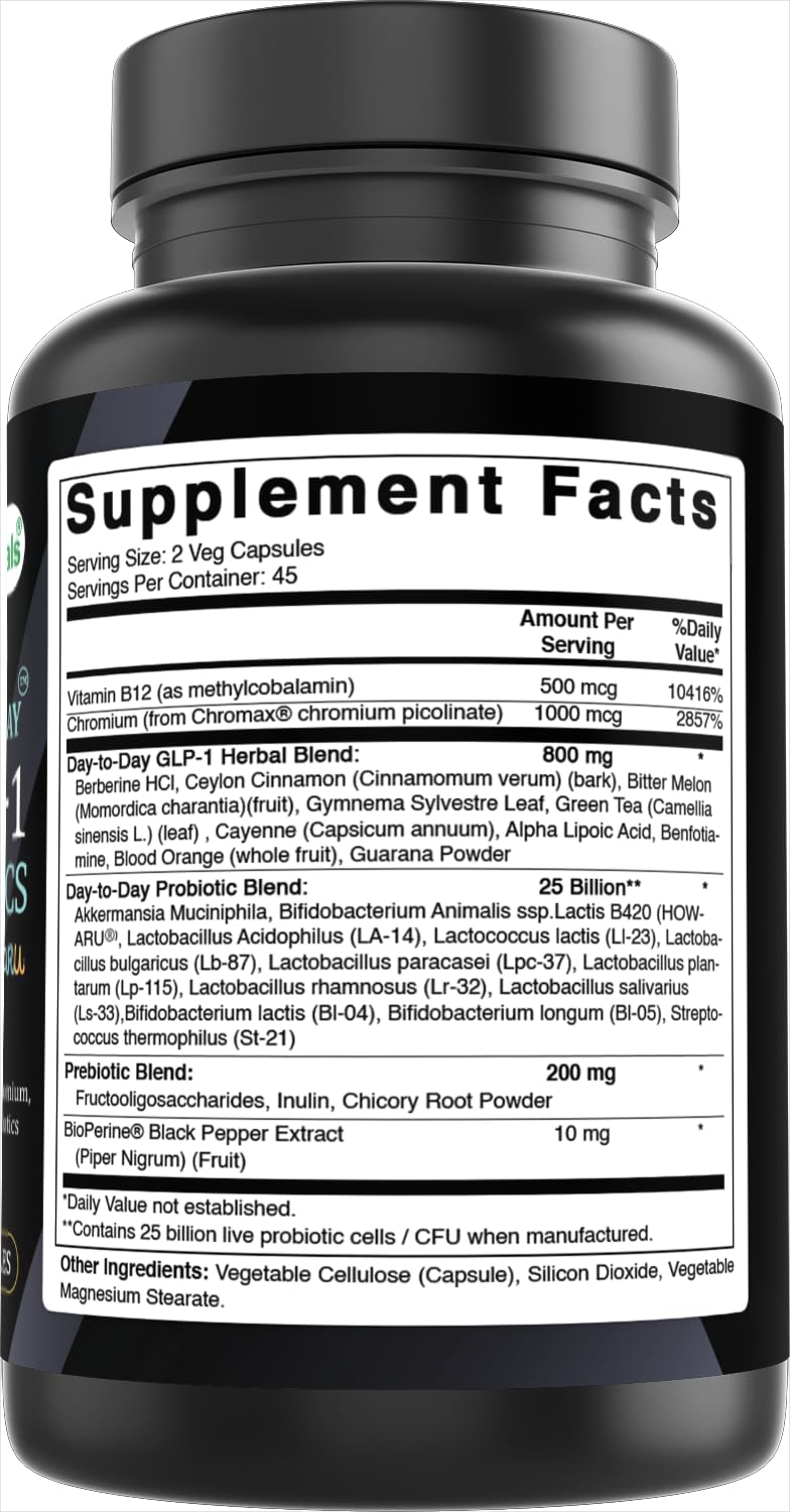 Best Naturals Day-to-Day GLP-1 + Probiotics Supplements 90 Capsules