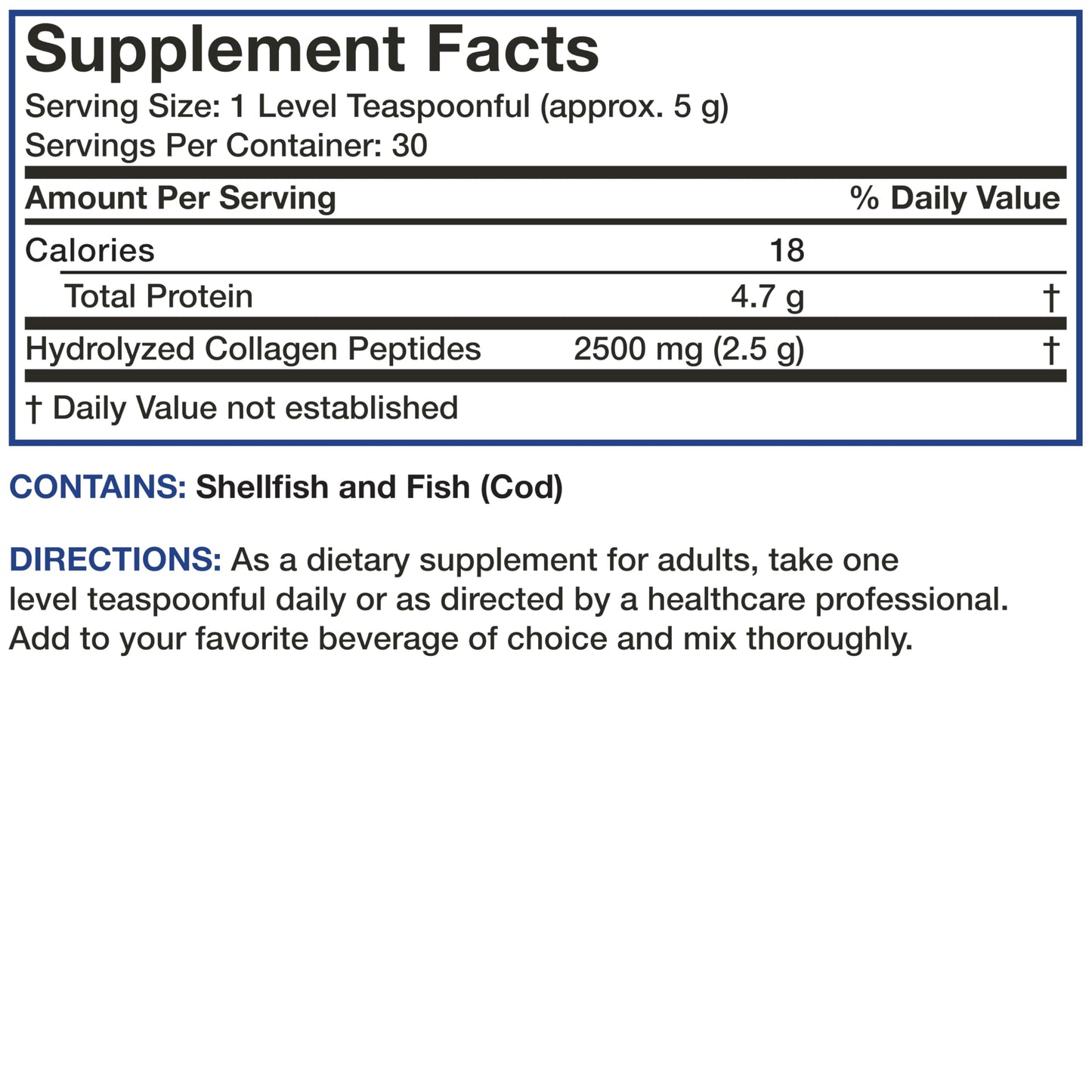 Bronson Marine Collagen Peptides Hydrolyzed Protein Powder 5.29 oz