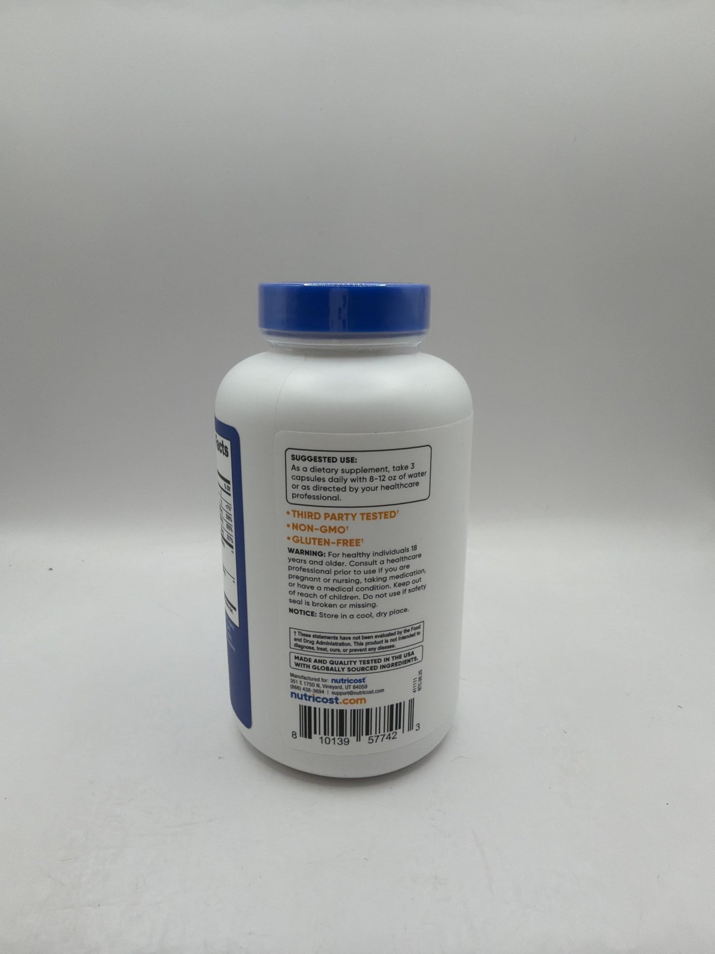Nutricost Elderberry & Ginger Root Extract with Vitamin C, Zinc & Vitamin D Capsules, 180 Count