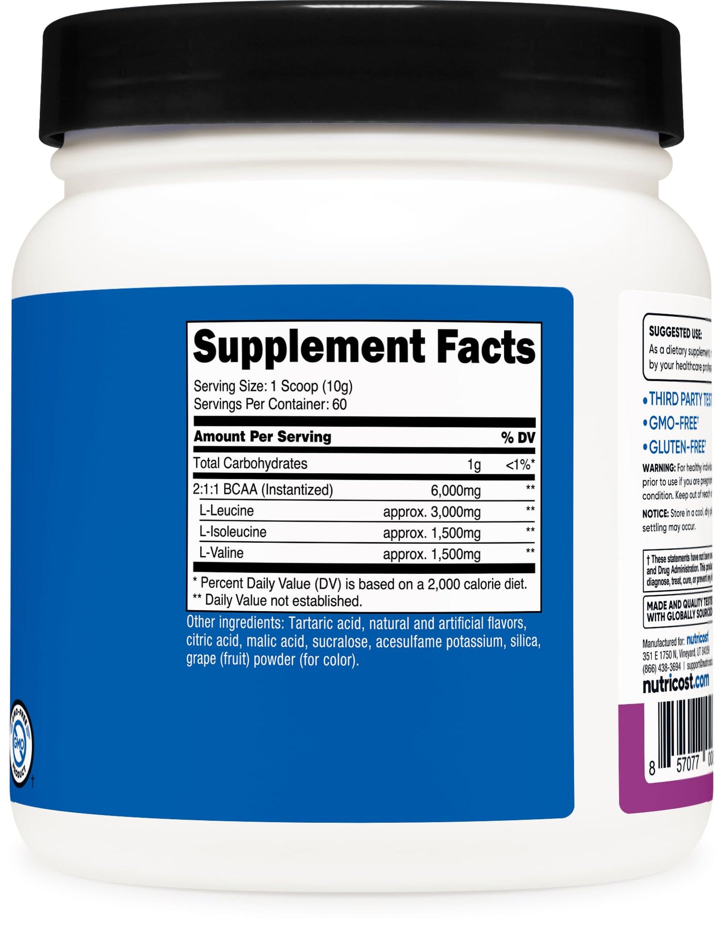 Nutricost BCAA Powder 21.2