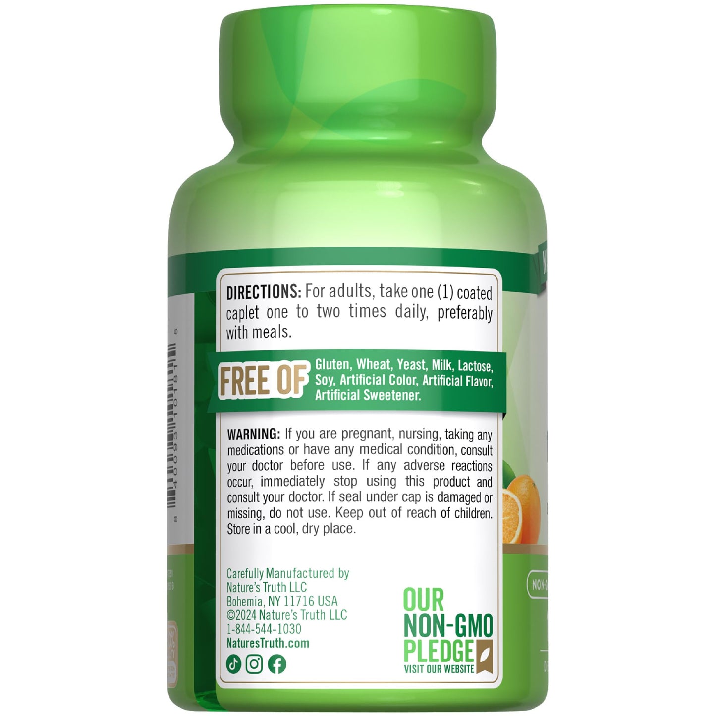 Nature's Truth Vitamin C Bioflavonoids & Rose Hips 1000mg Caplets 100