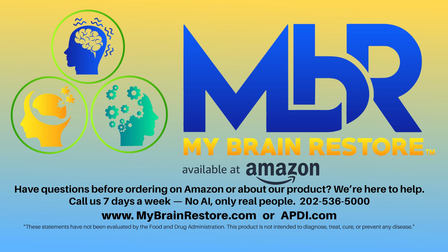 My Brain Restore Preventative – Premium Brain Support Nutraceutical Powder, 2 oz