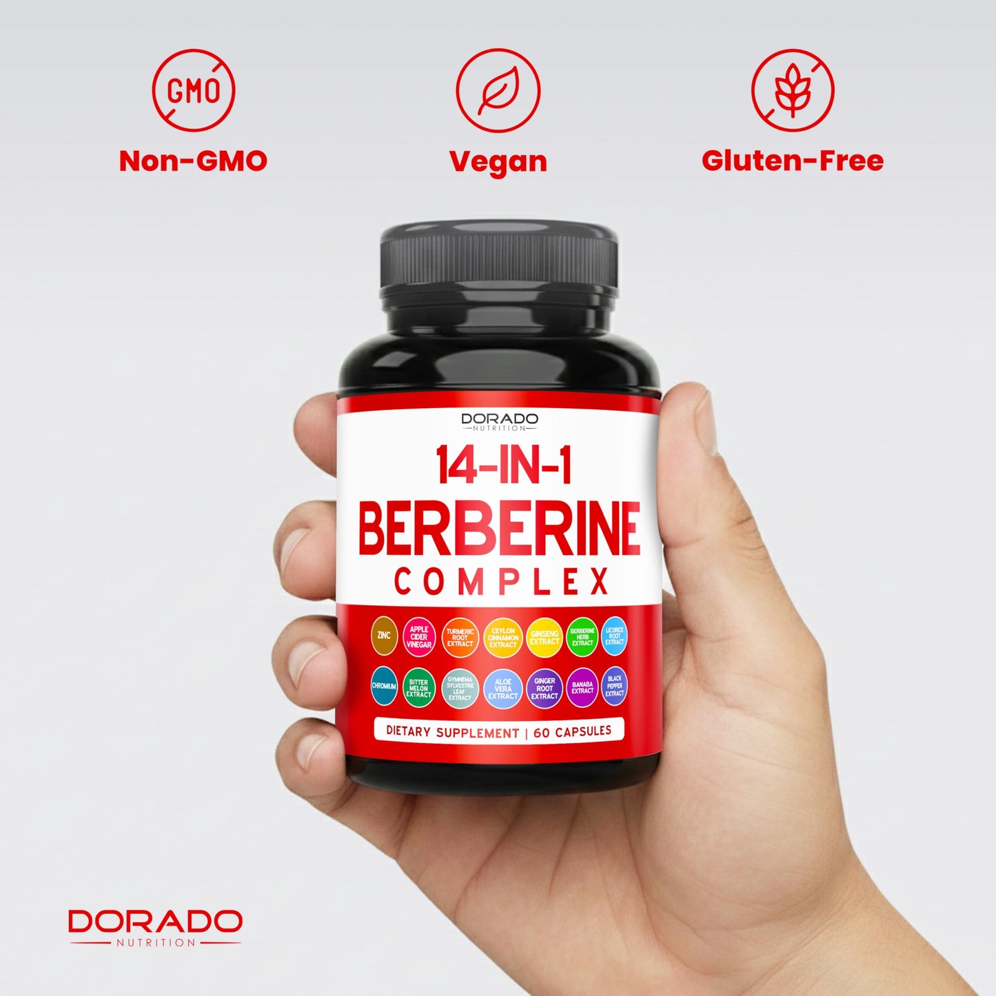 DORADO NUTRITION GLP-1 Supplement 14 in 1 Formula 60 Capsules