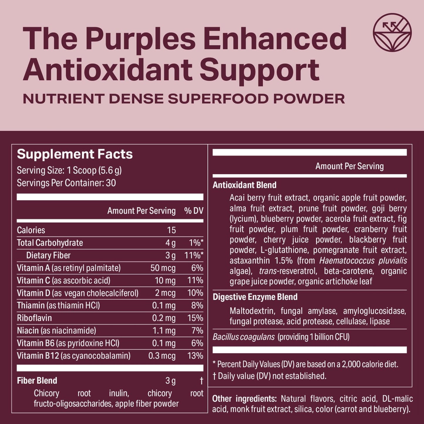 Proper The Purples Nutrient-Dense Superfood Powder, 5.92 oz