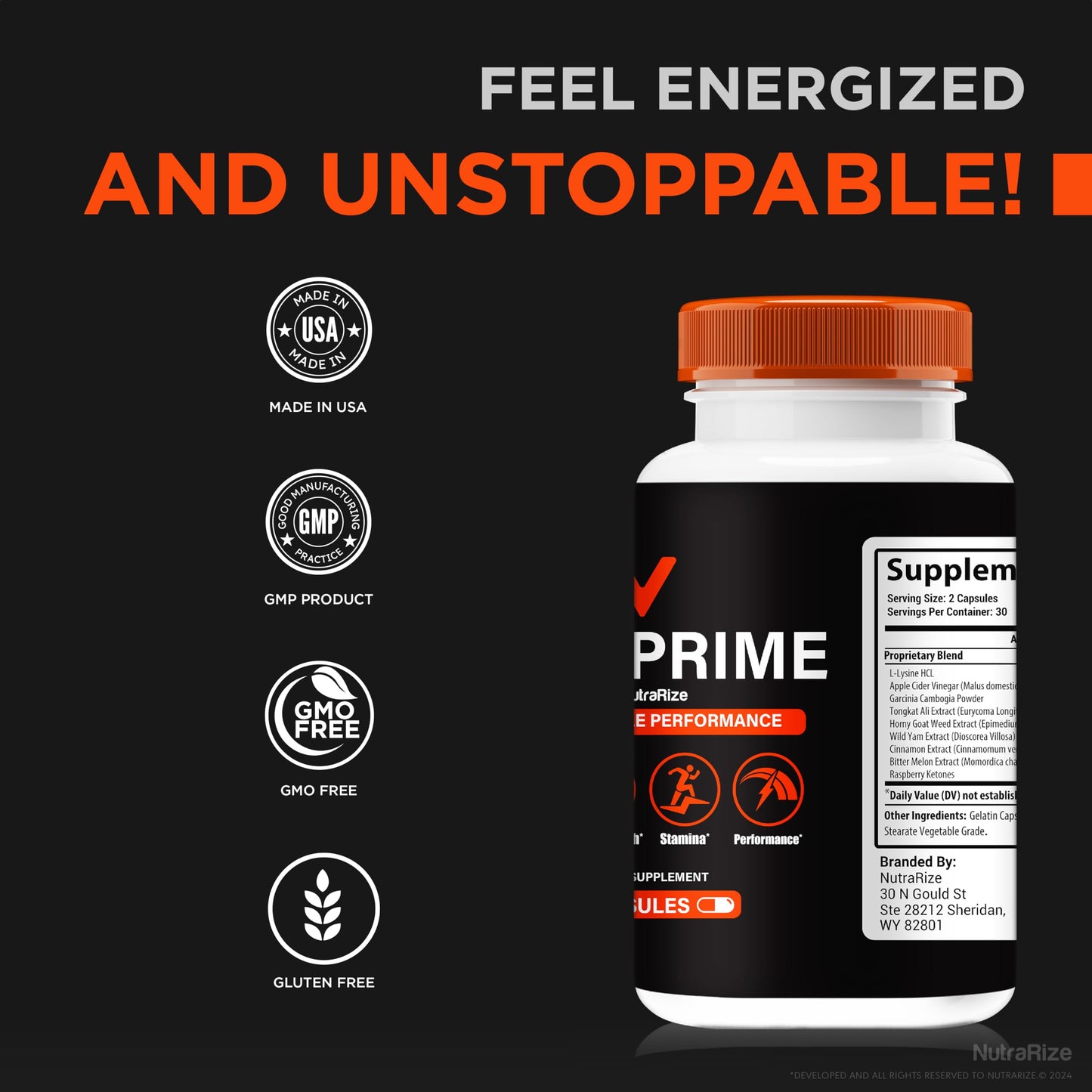 NutraRize VirilPrime Capsules, 60 Count