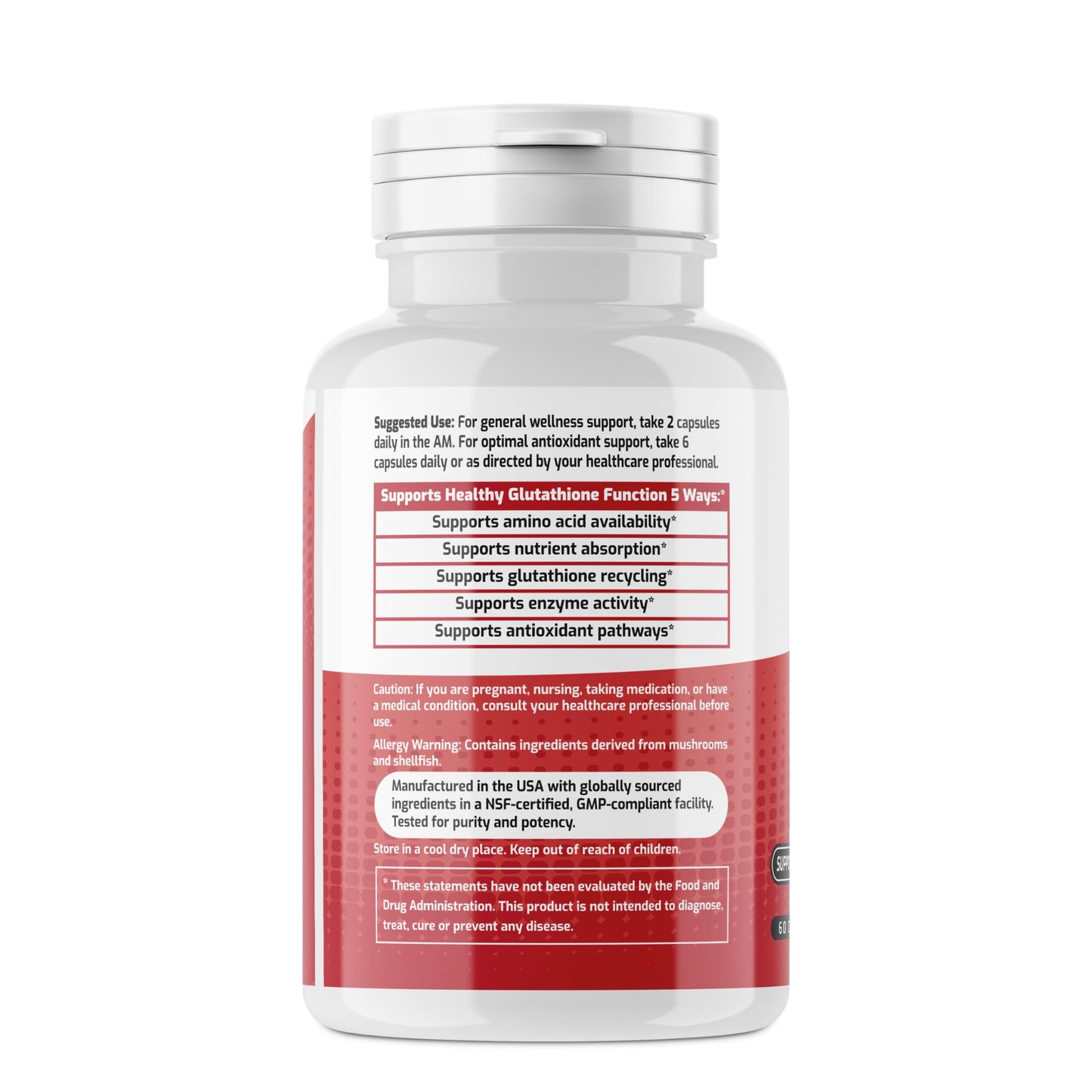 RKMD Glutathione Formula Essential Support Capsules, 60 Capsules