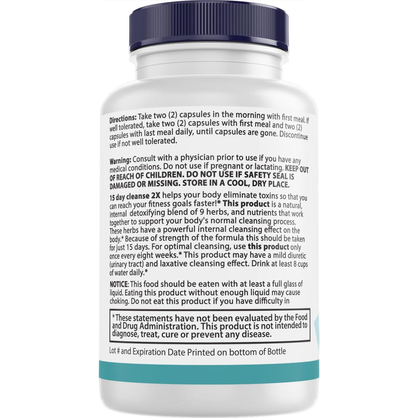 Loatia Labs 15 Day Cleanse 2X Double Gut & Colon Support Capsules 240 Count