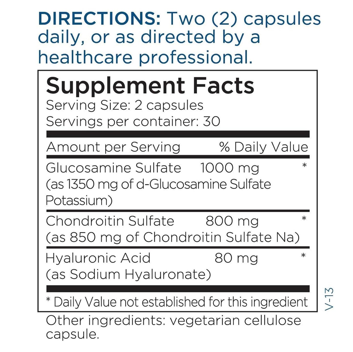 Metabolic Maintenance Glucosamine Chondroitin with Hyaluronic Acid Capsules, 60 Capsules